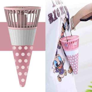 Ice Cream Shape Portable Fan Lazy Hanging Neck Fan(Pink)