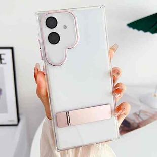 For Samsung Galaxy A04e Linear Shape Holder Phone Case(Rose Gold)