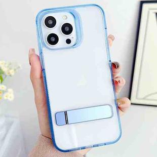 For iPhone 15 Pro Max Linear Shape Holder Phone Case(Blue)