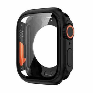 For Apple Watch Series 9 / 8 / 7 41mm Change to Ultra 49mm All-Inclusive Film Hybrid PC Watch Case(Black)