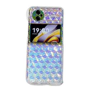 For vivo X Flip Colorful Diamond Texture PC Phone Case(Gradient Pink Blue)