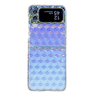 For Samsung Galaxy Z Flip4 Colorful Diamond Texture PC Phone Case(Gradient Pink Blue)