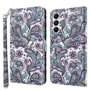 For Samsung Galaxy A35 5G 3D Painting Pattern Flip Leather Phone Case(Swirl Pattern)