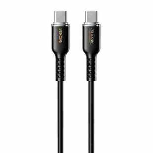 WK WDC-11 100W USB-C/Type-C to USB-C/Type-C Silicone Data Cable, Length: 1.2m(Black)