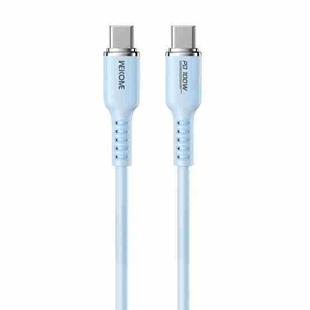 WK WDC-11 100W USB-C/Type-C to USB-C/Type-C Silicone Data Cable, Length: 1.2m(Blue)