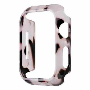 For Apple Watch Series 8 / 7 41mm Printed Resin PC Watch Case(Red Pink)