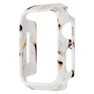 For Apple Watch Series 8 / 7 41mm Printed Resin PC Watch Case(Nougat Color)