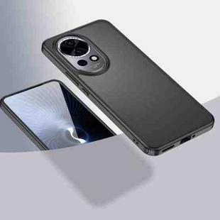 For Huawei nova 12 Armor Clear TPU Hard PC Phone Case(Matte Black)