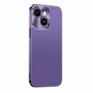For iPhone 14 Starshine Frosted Series Airbag Shockproof Phone Case(Purple)