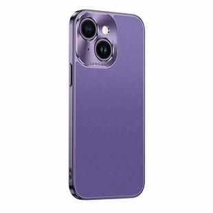 For iPhone 15 Plus Starshine Frosted Series Airbag Shockproof Phone Case(Purple)