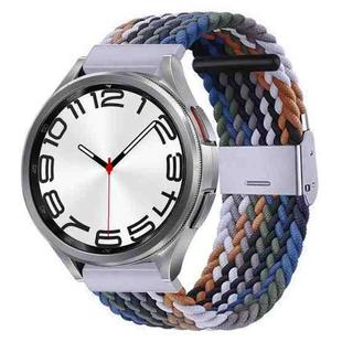 For Samsung Galaxy Watch 6 / 6 Classic Nylon Braided Metal Buckle Watch Band(Denim)