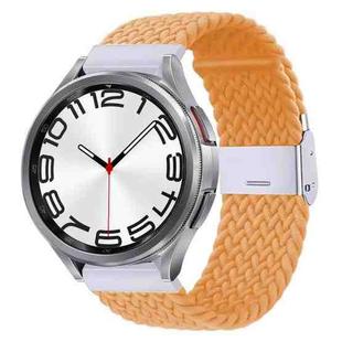 For Samsung Galaxy Watch 6 / 6 Classic Nylon Braided Metal Buckle Watch Band(Gold)