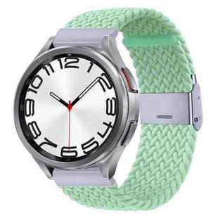 For Samsung Galaxy Watch 6 / 6 Classic Nylon Braided Metal Buckle Watch Band(Pistachio)