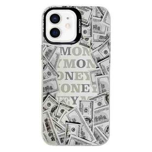 For iPhone 11 Electroplated Silver Series PC Protective Phone Case(Money)