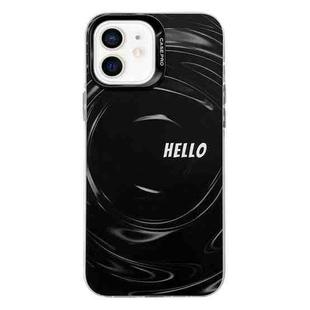 For iPhone 11 Electroplated Silver Series PC Protective Phone Case(Creative Text A)