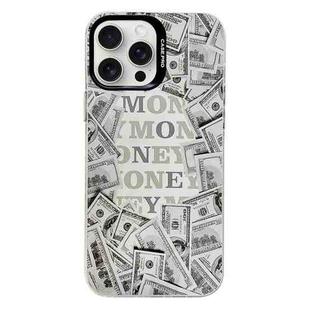 For iPhone 16 Pro Electroplated Silver Series PC Protective Phone Case(Money)