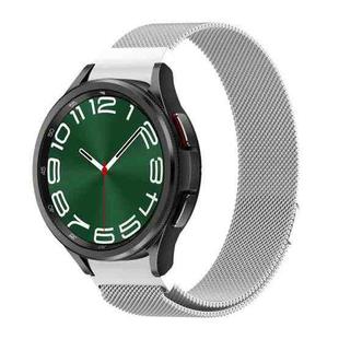 For Samsung Galaxy Watch 6 / 6 Classic Milan Magnetic Metal Watch Band(Silver)