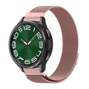 For Samsung Galaxy Watch 6 / 6 Classic Milan Magnetic Metal Watch Band(Rose Pink)