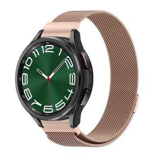 For Samsung Galaxy Watch 6 / 6 Classic Milan Magnetic Metal Watch Band(Rose Gold)