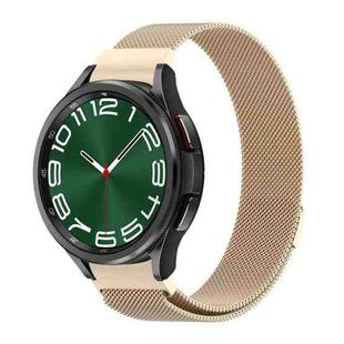 For Samsung Galaxy Watch 6 / 6 Classic Milan Magnetic Metal Watch Band(Champagne)