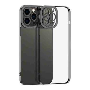 For iPhone 15 Pro Max Electroplating TPU Phone Case(Black)