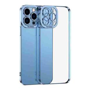For iPhone 15 Pro Max Electroplating TPU Phone Case(Blue)