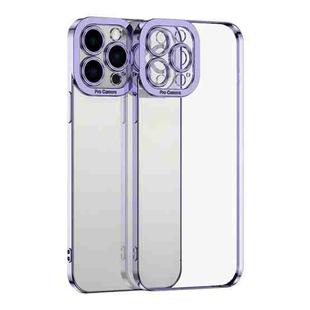 For iPhone 15 Pro Electroplating TPU Phone Case(Purple)
