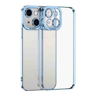 For iPhone 15 Plus Electroplating TPU Phone Case(Blue)