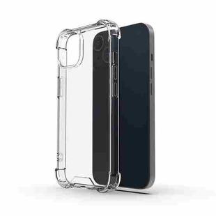 For iPhone 15 Plus Four-corner Airbag Anti-fall Phone Case(Transparent)