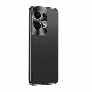 For OPPO Reon9 Pro+ Starshine Frosted Series Airbag Shockproof Phone Case(Black)