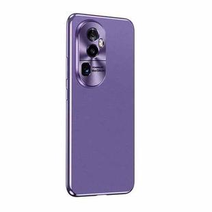 For OPPO Reon9 Starshine Frosted Series Airbag Shockproof Phone Case(Purple)