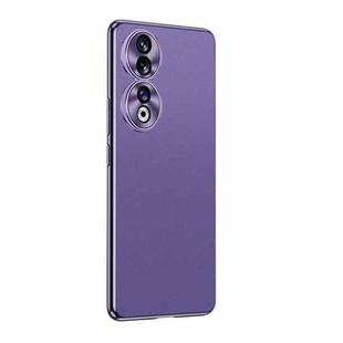 For Honor 90 Starshine Frosted Series Airbag Shockproof Phone Case(Purple)