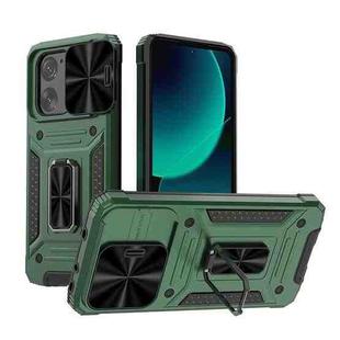 For Xiaomi Redmi K60 Ultra Camshield Robot TPU Hybrid PC Phone Case(Green)