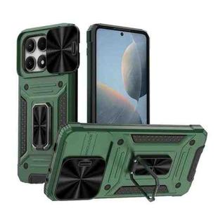 For Xiaomi Redmi K70E 5G Camshield Robot TPU Hybrid PC Phone Case(Green)