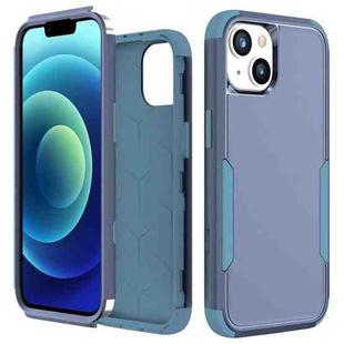 For iPhone 15 Plus Commuter Shockproof TPU + PC Phone Case(Royal Blue+Grey Green)