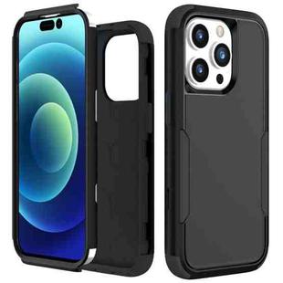 For iPhone 15 Pro Commuter Shockproof TPU + PC Phone Case(Black)