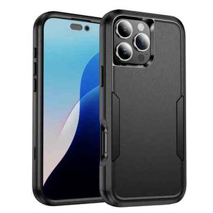 For iPhone 16 Pro Max Commuter Shockproof TPU + PC Phone Case(Black)