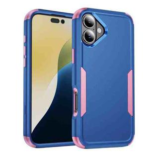 For iPhone 17 Commuter Shockproof TPU + PC Phone Case(Royal Blue+Pink)