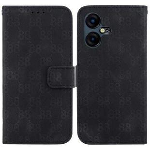 For Tecno Pova Neo 3 Double 8-shaped Embossed Leather Phone Case(Black)