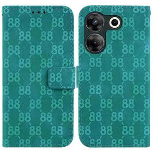 For Tecno Camon 20 Pro 5G Double 8-shaped Embossed Leather Phone Case(Green)