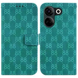 For Tecno Camon 20 Pro 4G / Camon 20 Double 8-shaped Embossed Leather Phone Case(Green)