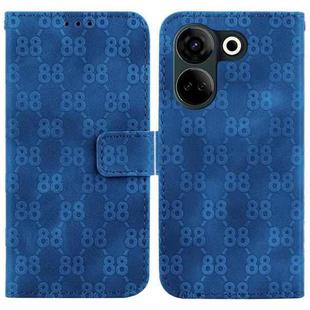 For Tecno Camon 20 Pro 4G / Camon 20 Double 8-shaped Embossed Leather Phone Case(Blue)