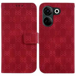For Tecno Camon 20 Pro 4G / Camon 20 Double 8-shaped Embossed Leather Phone Case(Red)