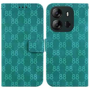 For Tecno Spark Go 2023 / Pop 7 Pro Double 8-shaped Embossed Leather Phone Case(Green)