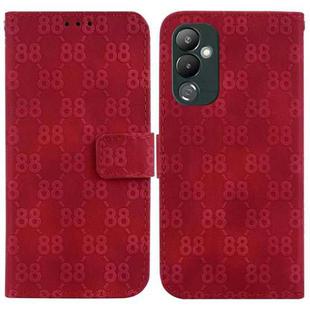 For Tecno Pova 4 Double 8-shaped Embossed Leather Phone Case(Red)