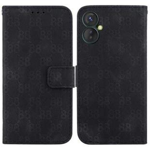 For Tecno Spark 9 Pro / 9T / KH7 Double 8-shaped Embossed Leather Phone Case(Black)