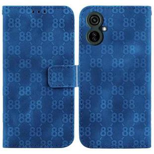 For Tecno Camon 19 Neo Double 8-shaped Embossed Leather Phone Case(Blue)