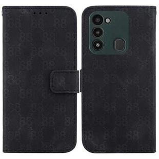 For Tecno Spark Go 2022 / Spark 8C Double 8-shaped Embossed Leather Phone Case(Black)