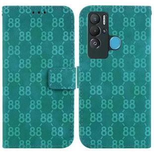 For Tecno Pova Neo / LE6 Double 8-shaped Embossed Leather Phone Case(Green)