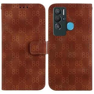 For Tecno Pova Neo / LE6 Double 8-shaped Embossed Leather Phone Case(Brown)